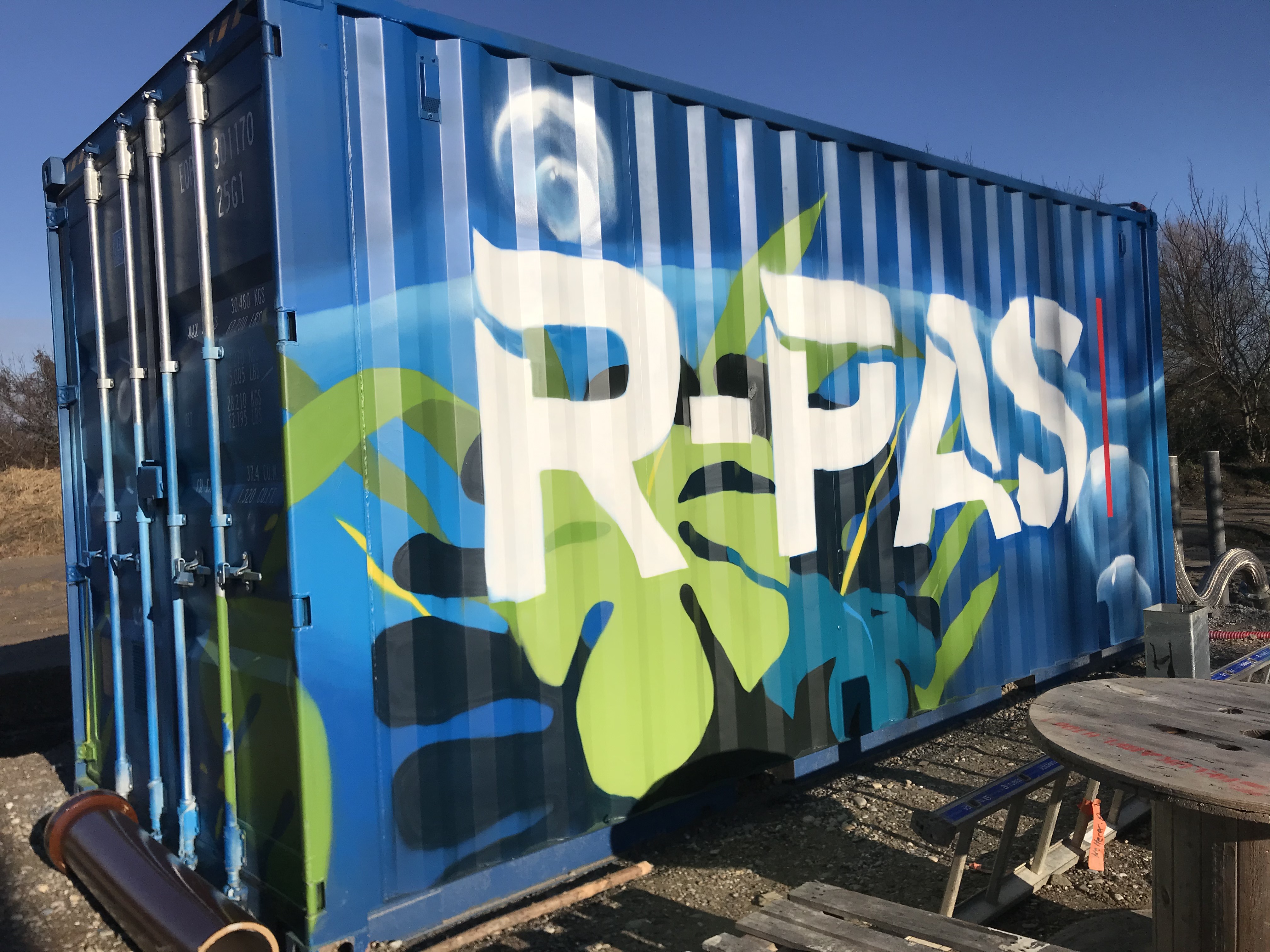 3 pisco piscologik graffiti streetart strasbourg conteneur rpas engie decoration peinture fresque tag colors
