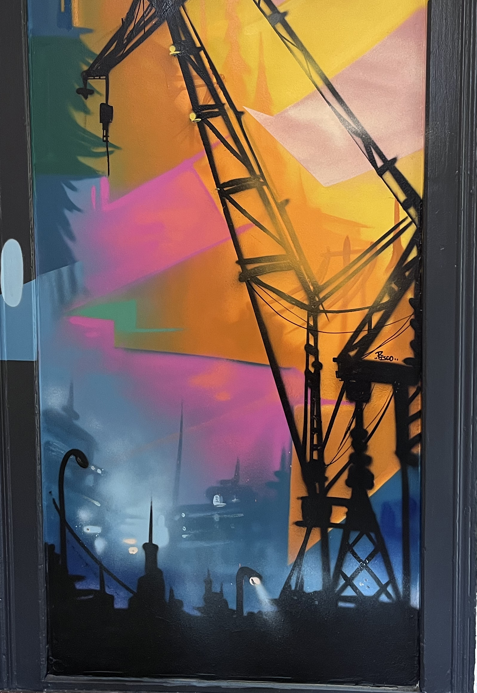 decoration chambre interieur graffiti fresque art peinture pisco street art