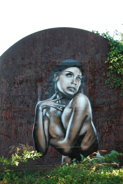 Fresque murale « Rusty Paint » par Piscologik