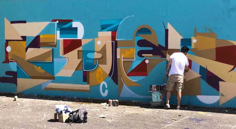 Fresque murale « F*** 2020 · Strasbourg » par Piscologik, vue 2 sur 2