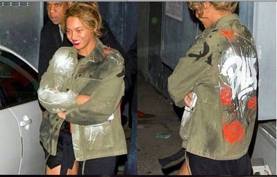 Pièce peinte à la main « Beyonce x Piscologik » par Piscologik, vue 1 sur 3