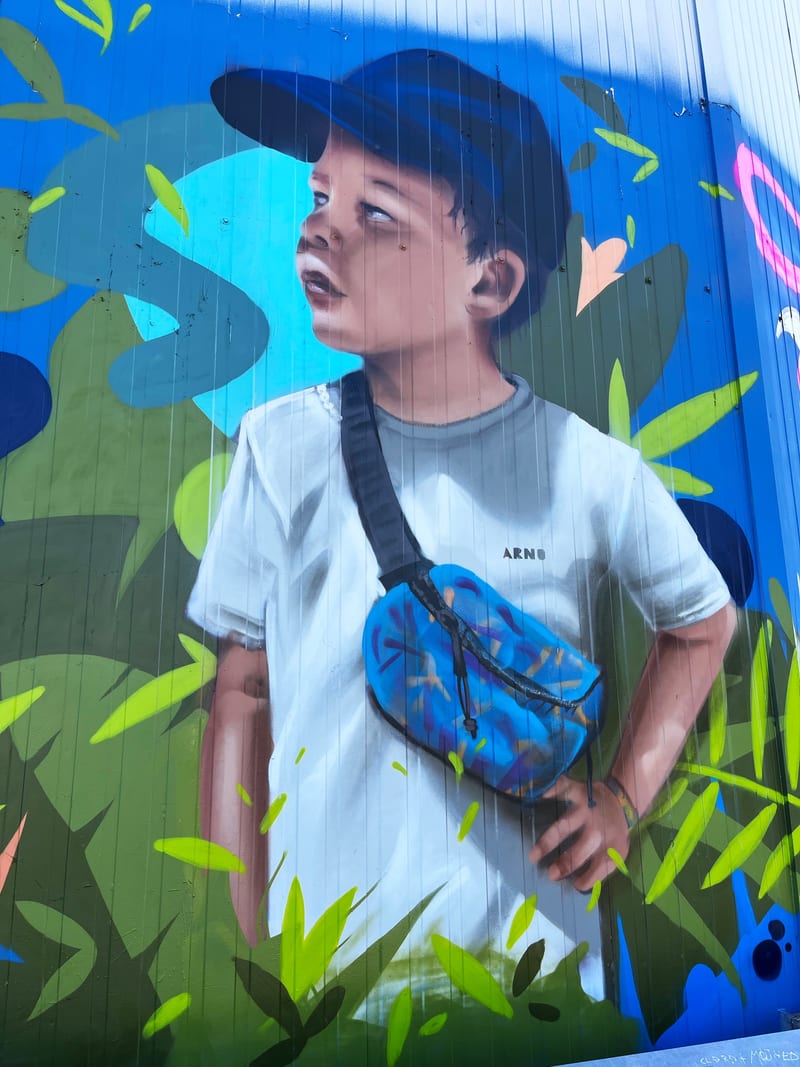 Fresque murale « Fresque murale Wissembourg » par Piscologik, vue 2 sur 3