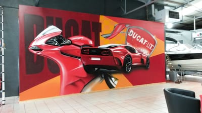 Décor « DUCATI · DUCATLOC » par Piscologik