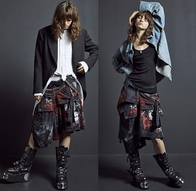 Pièce peinte à la main « Skirt Shirt Faith Connexion · Printemps 2016 » par Piscologik