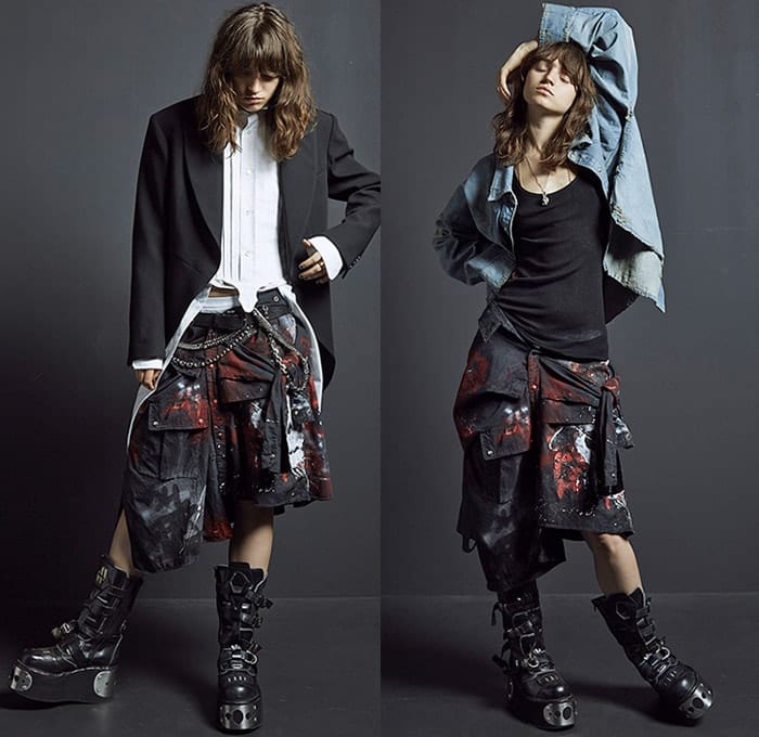 Pièce peinte à la main « Skirt Shirt Faith Connexion · Printemps 2016 » par Piscologik