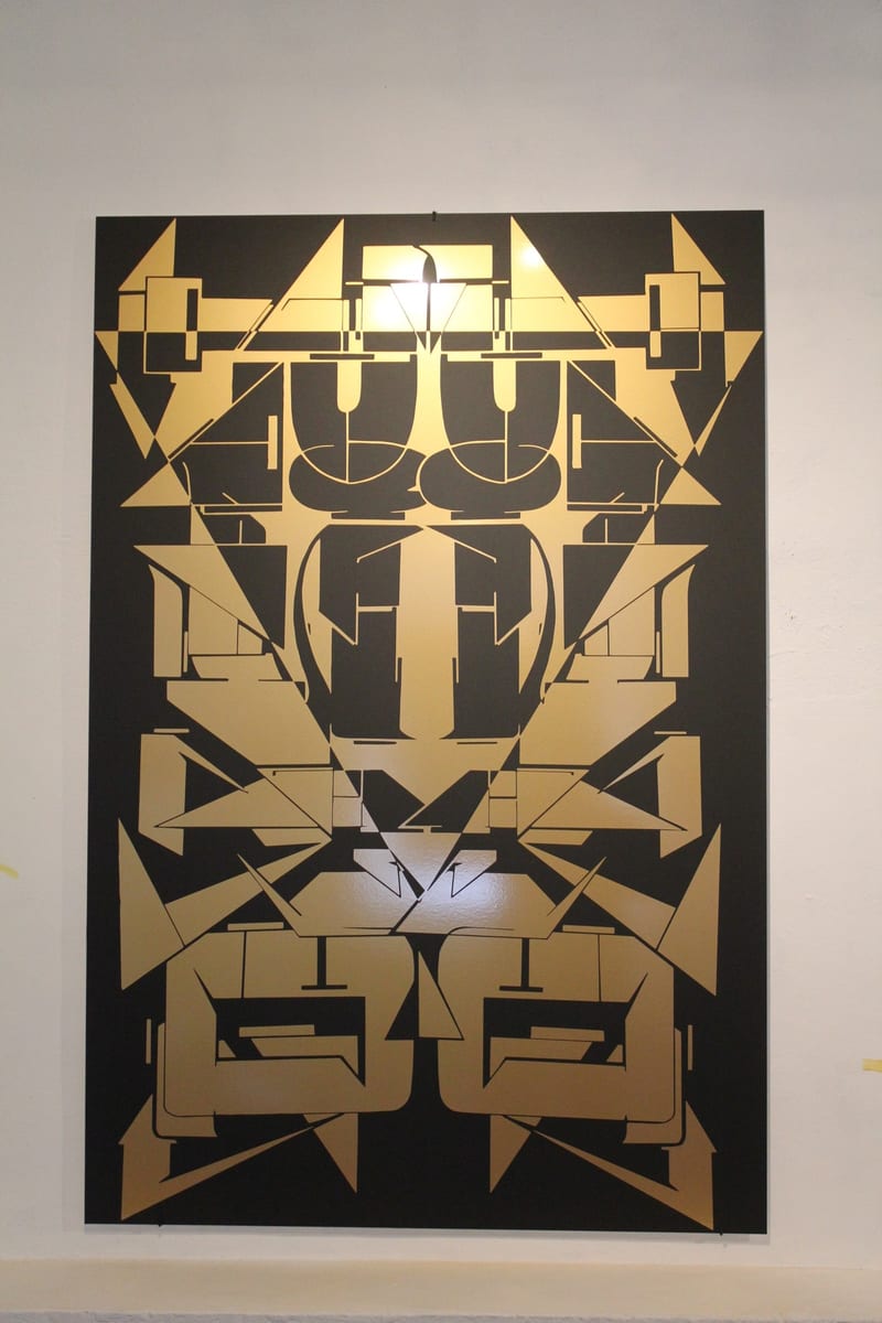 Toile « Lettres ouvertes 2 » par Piscologik, vue 1 sur 3