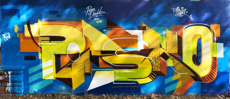 Fresque murale « Metz Graffiti » par Piscologik