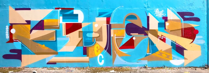 Fresque murale « F*** 2020 · Strasbourg » par Piscologik, vue 1 sur 2