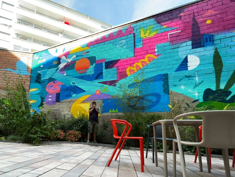 Décor « Piscologik x Hotel Ibis Strasbourg » par Piscologik, vue 3 sur 3