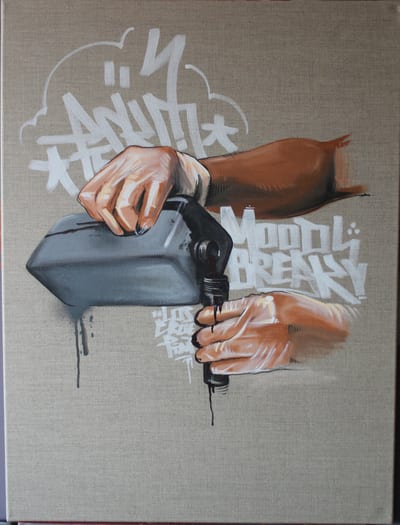 Toile « Chargeur » par Piscologik