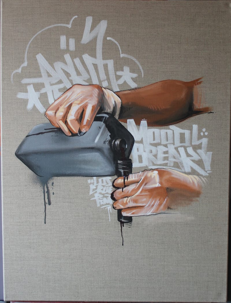 Toile « Chargeur » par Piscologik