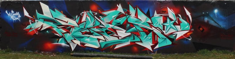 Fresque murale « style sauvage » par Piscologik